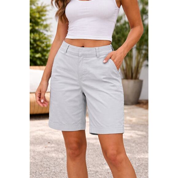 J. Crew Factory Pants - J.CREW Women's Light Blue Chino Shorts Size 2 Made In Vietnam